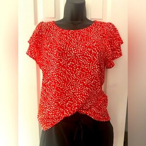 Brand new with tags top by Gilly size small ruffle sleeve